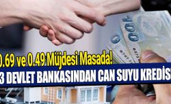 Ziraat Bankası, Halkbank ve Vakıfbank destek kredisi: 0.64, 0.69, 0.79 ve 0.49 kredi müjdesi masada